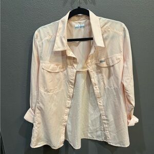 Women's Light Pink Button-Down Shirt